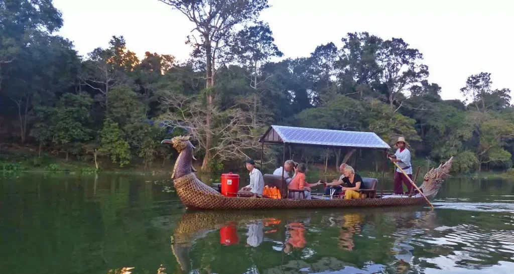 Sunset on Kongkear Boat