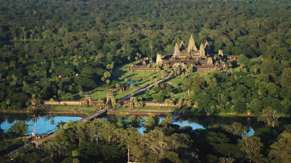 View Siem Reap & Angkor from above