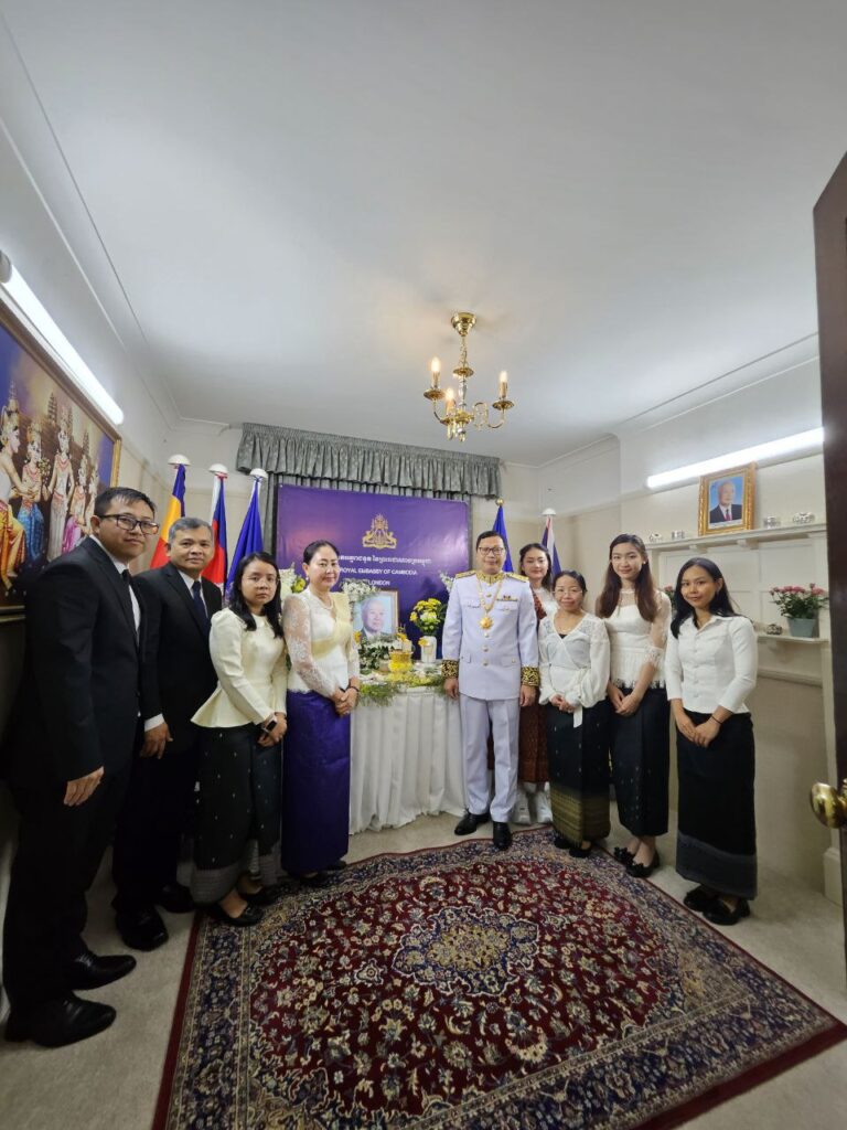 Royal Embassy of the Kingdom of Cambodia in the United Kingdom and Northern Ireland organized the 11th remembrance anniversary of the passing of His Majesty the King Norodom Sihanouk