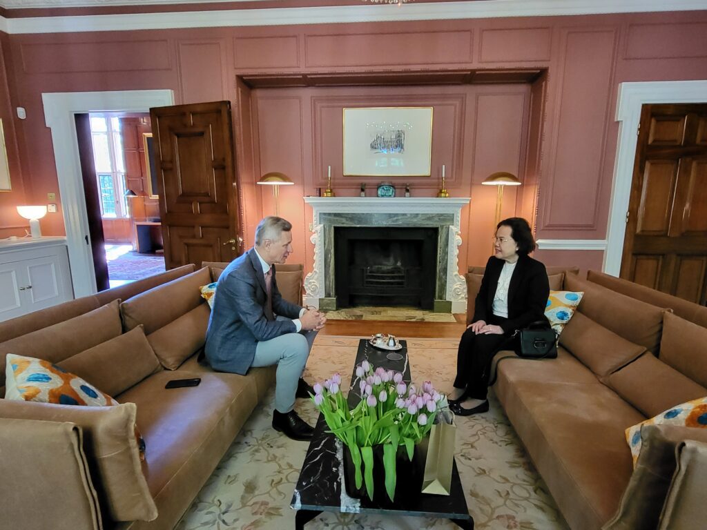 Ambassador Tuot Panha paid a courtesy call on His Excellency Tore Hattrem, Ambassador of the Kingdom of Norway to the United Kingdom, at the Norwegian Residence in London