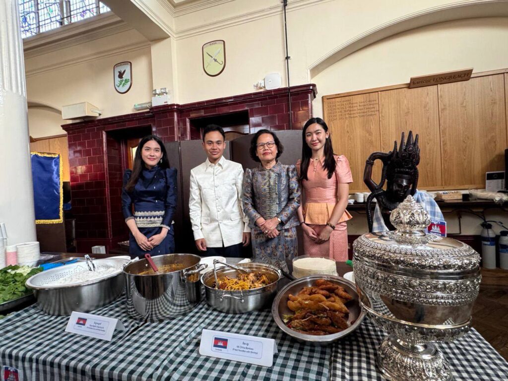 Ambassador Tuot Panha joined Cambodian cadet Hun Chan Panhaboth at a special Cultural Event hosted at the Royal Academy Sandhurst