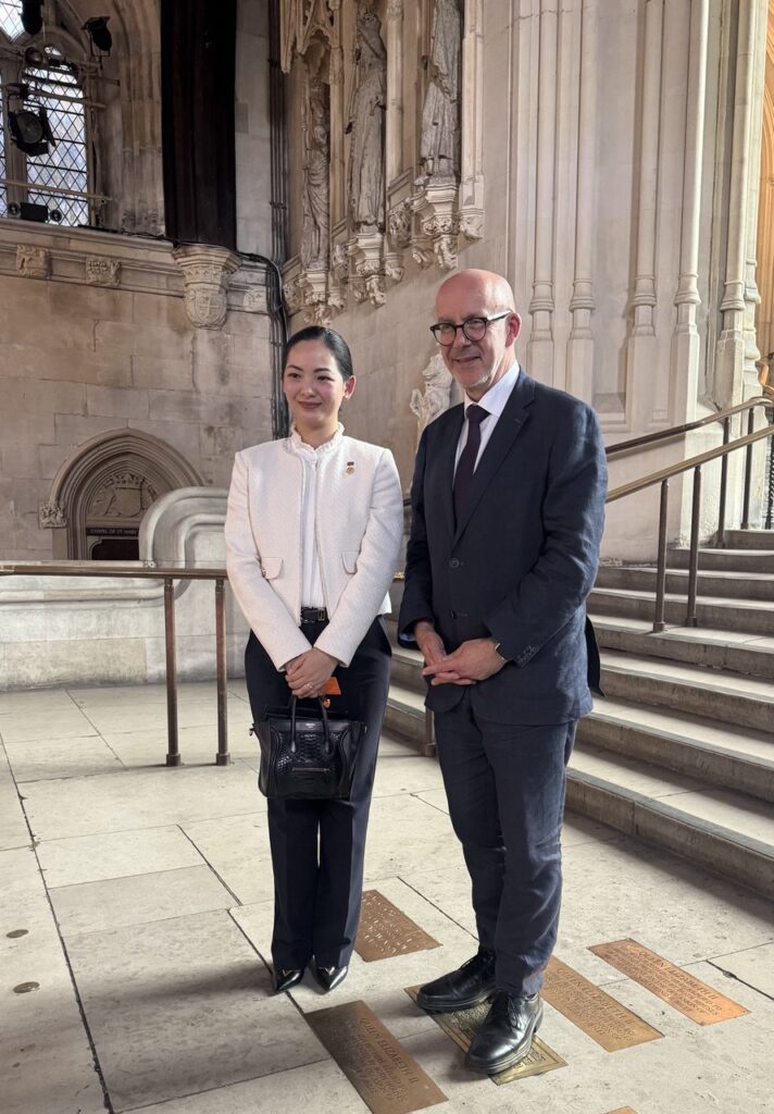 Her Excellency Mrs. Cham Nimul, Minister of Commerce of the Kingdom of Cambodia, accompanied by Ambassador Tuot Panha, and Mr. Hang Sochivin, Trade Attaché, held a bilateral meeting with His Excellency Mr. Matt Western, Member of Parliament and UK Trade Envoy for Cambodia, at the Palace of Westminster in London