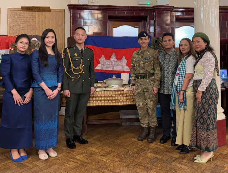 On behalf of Her Excellency Tuot Panha, Ambassador of Cambodia to the UK, Ms Heng Chhun Leang, First Secretary, and Mr Kan Phan Puthi, Second Secretary, attended a special Cultural Event at the Royal Military Academy Sandhurst