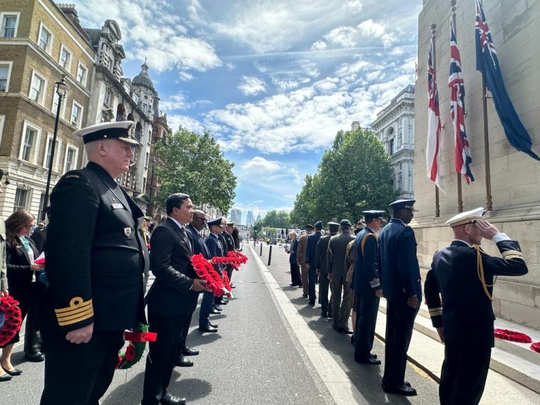 Mr. CHHUON Naroeun, Counsellor of the Royal Embassy of Cambodia in London, accompanied by Ms OUK Daracheata, First Secretary, attended the celebration of the “International Day of United Nations Peacekeepers”