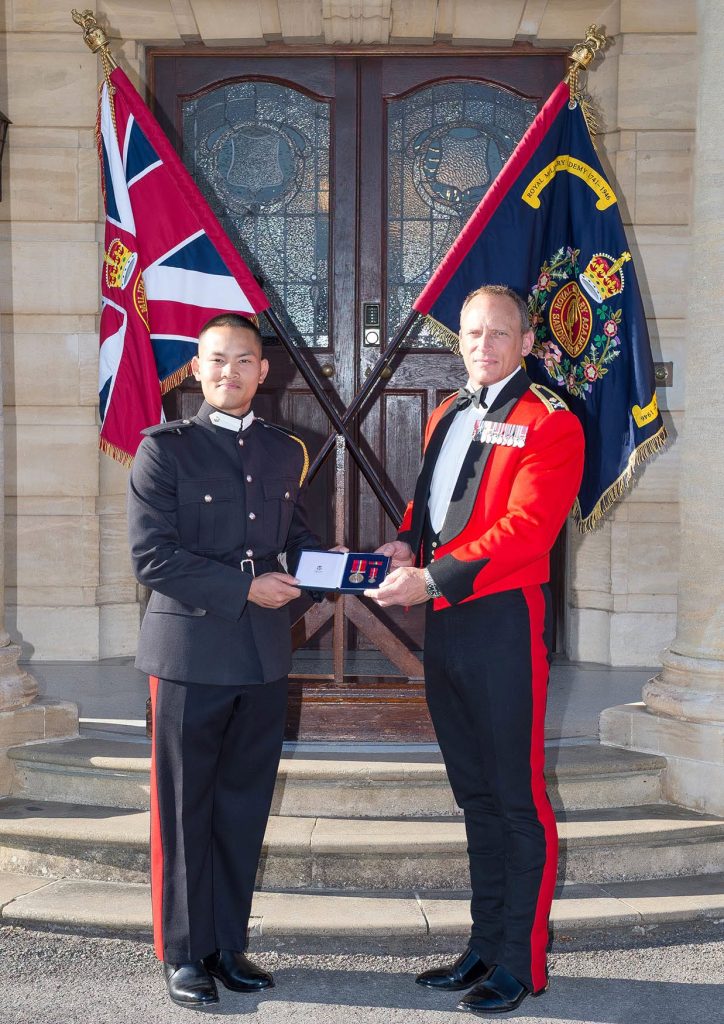 Ambassador Tuot Panha, accompanied by Ms. Heng Chhun Leang, First Secretary, attended the Sovereign’s Parade at the Royal Military Academy Sandhurst to congratulate Officer Cadet Phan Muthsokchhorpone on his successful graduation