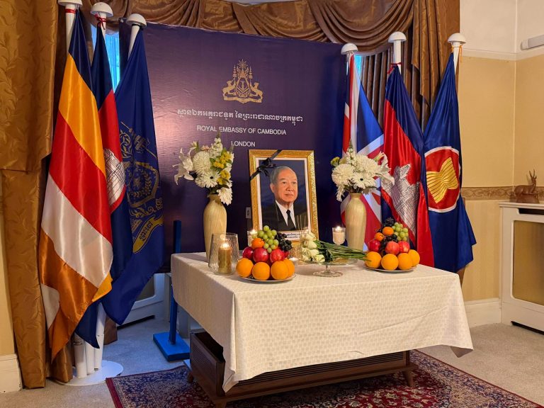 The Royal Embassy of the Kingdom of Cambodia in the United Kingdom and Northern Ireland paid a tribute to mark the 14th anniversary of the passing of the late His Majesty Preah Bat Samdech Preah Norodom Sihanouk