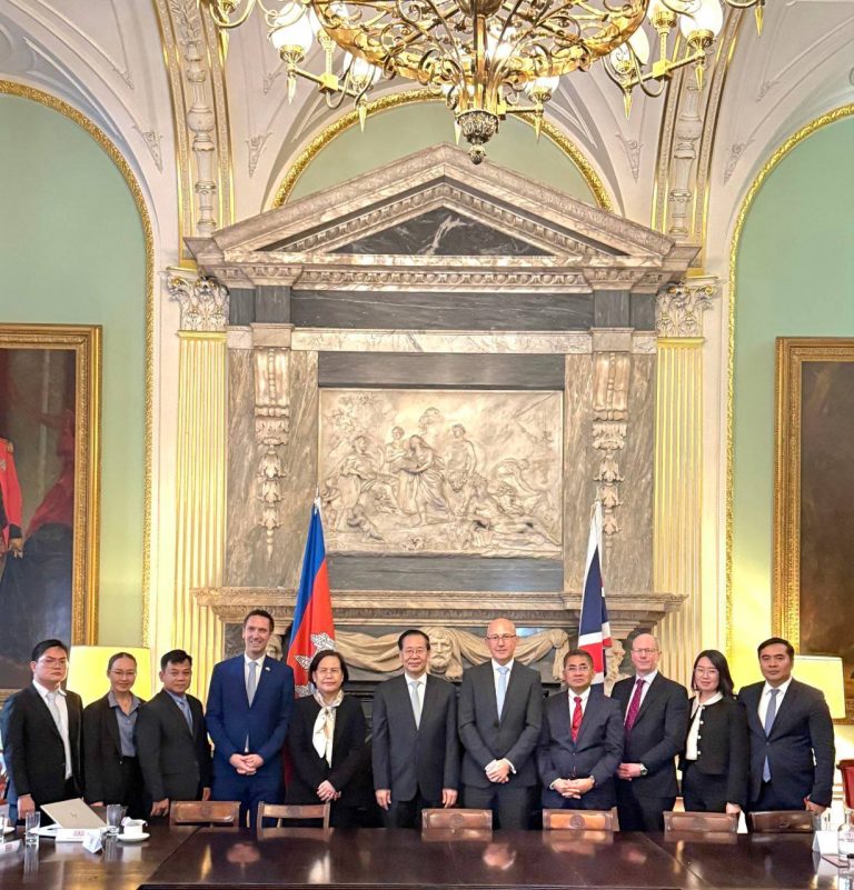 Ambassador TUOT Panha joined the Cambodian delegation led by H.E. MEAS Kim Heng, Secretary of State of the Ministry of Foreign Affairs and International Cooperation, for the 4th Cambodia–UK Bilateral Political Consultations at the Foreign, Commonwealth and Development Office (FCDO) in London
