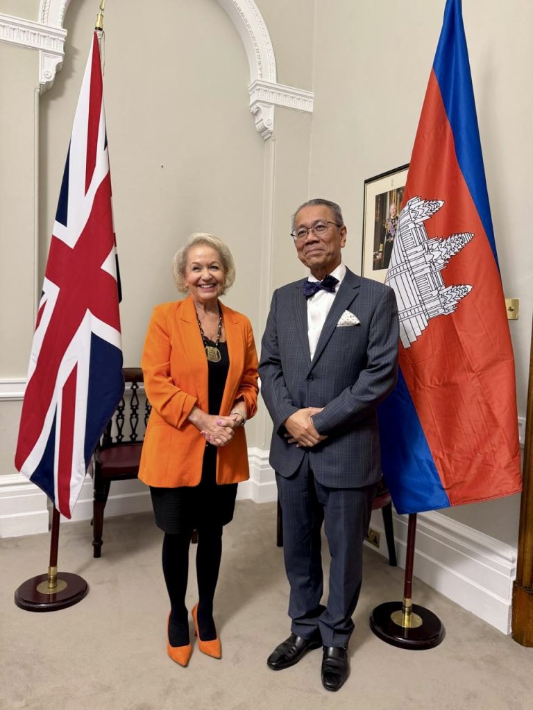 Ambassador TUOT Panha accompanied His Excellency Prof. Bundit Sapheacha Dr. SOK Siphana, Senior Minister in Charge of Special Missions and Special Envoy of the Prime Minister to the United Nations and Other States, to a courtesy call and working discussion with the Rt Hon Baroness Winterton, Minister for the Indo-Pacific at the Foreign, Commonwealth and Development Office (FCDO), in London